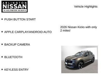 2026 Nissan Kicks SR