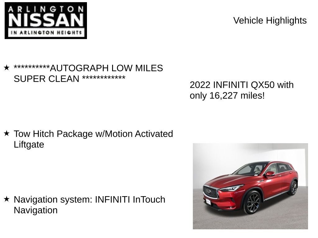 2022 INFINITI QX50 Autograph