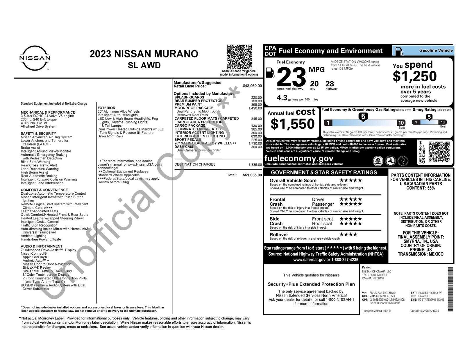 2023 Nissan Murano SL