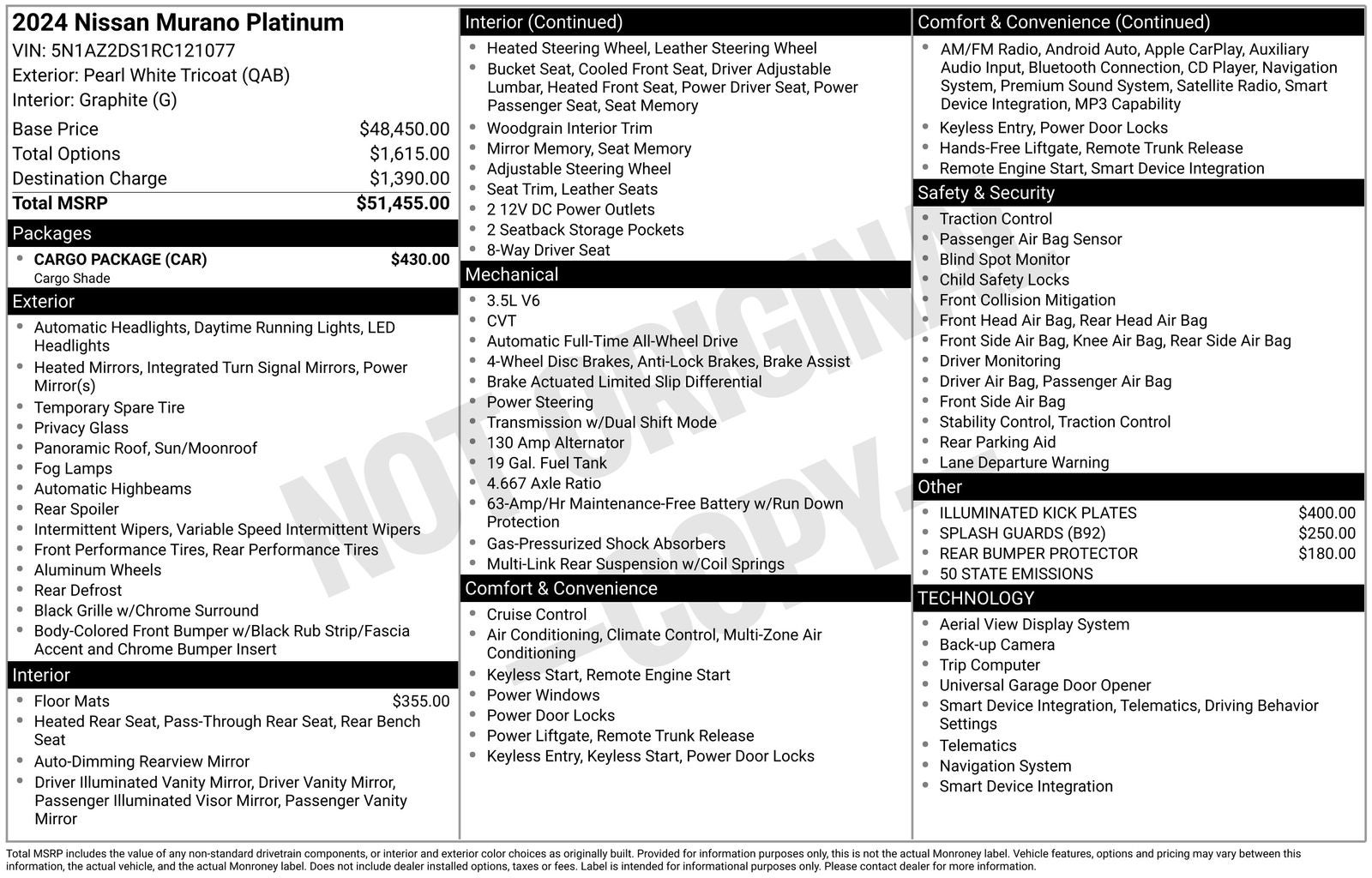 2024 Nissan Murano Platinum