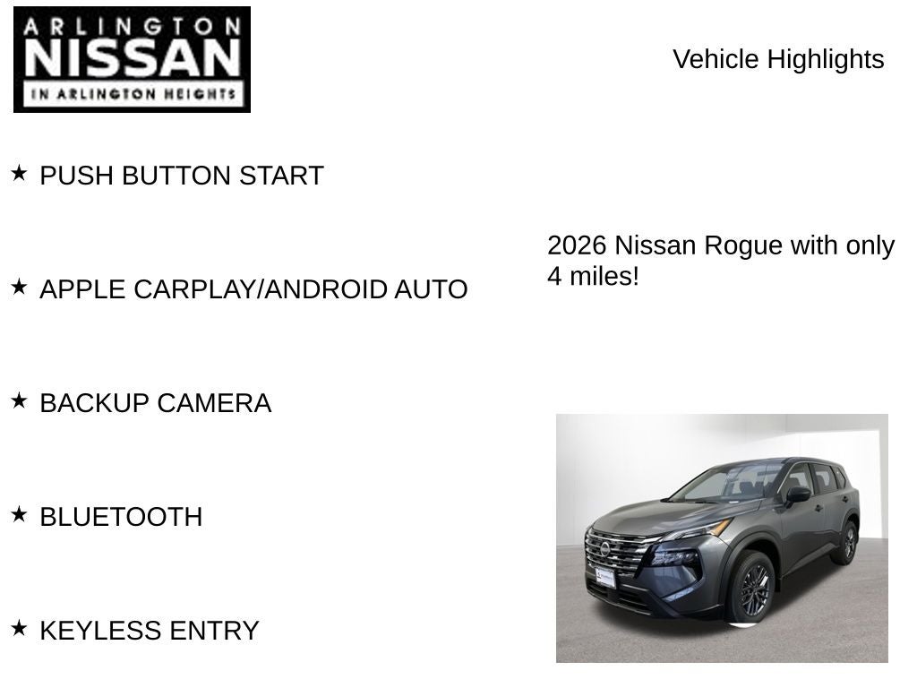 2026 Nissan Rogue S