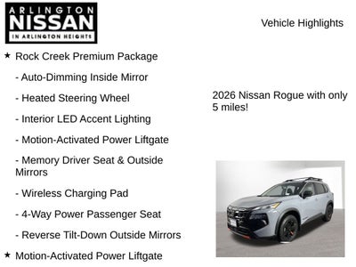2026 Nissan Rogue Rock Creek