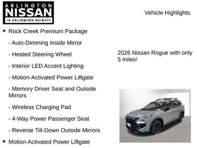 2026 Nissan Rogue Rock Creek