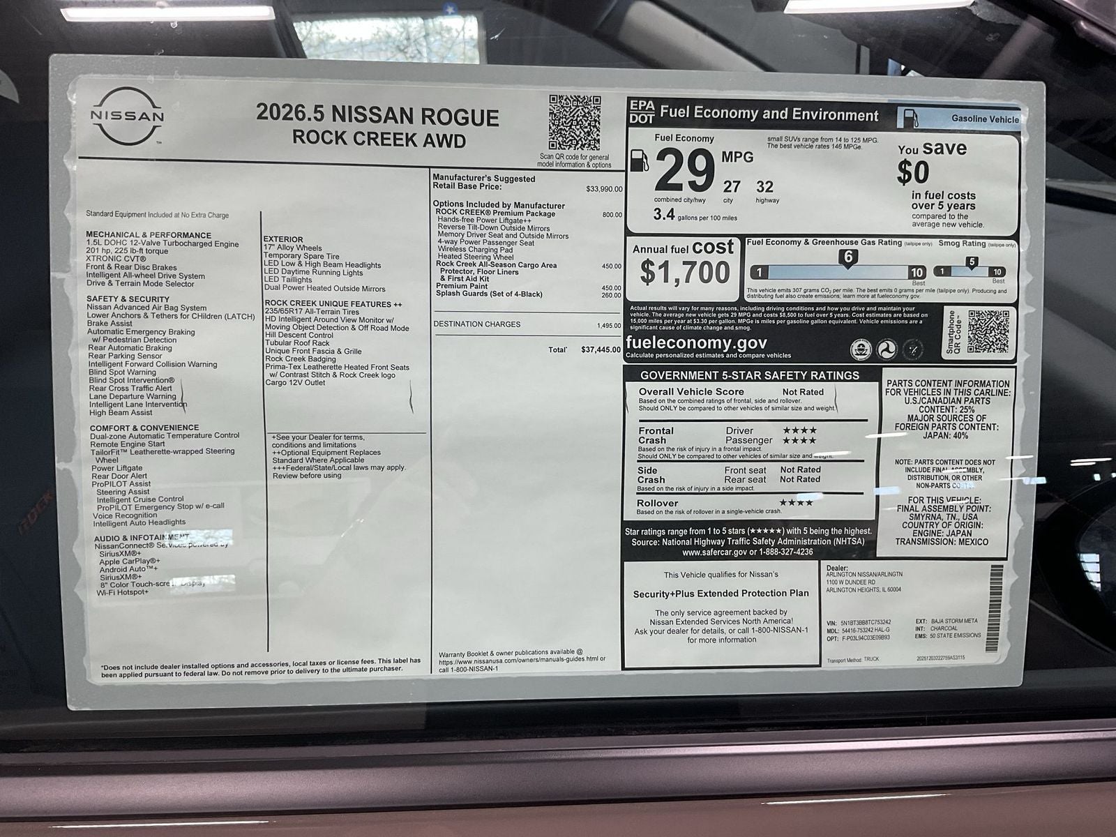 2026 Nissan Rogue Rock Creek