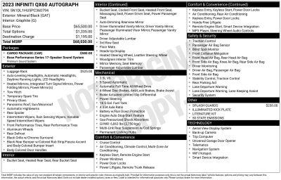 2023 INFINITI QX60 Autograph
