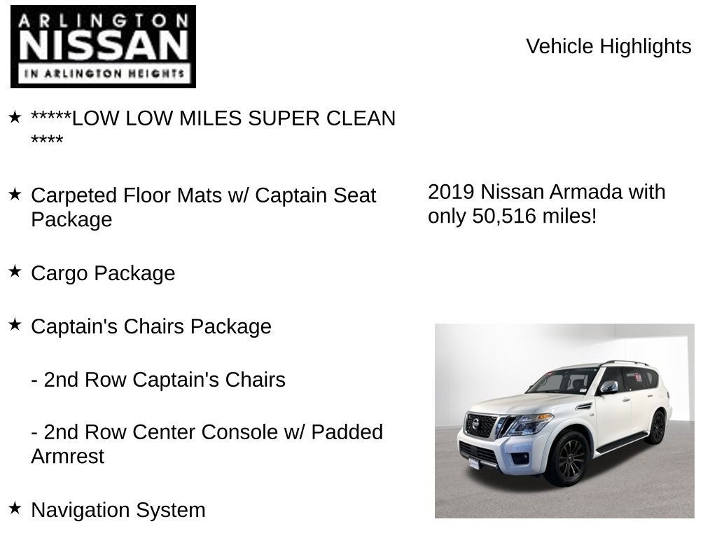 2019 Nissan Armada Platinum
