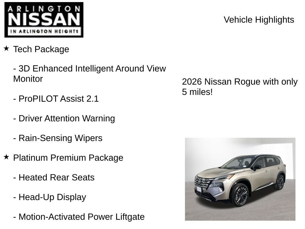 2026 Nissan Rogue Platinum