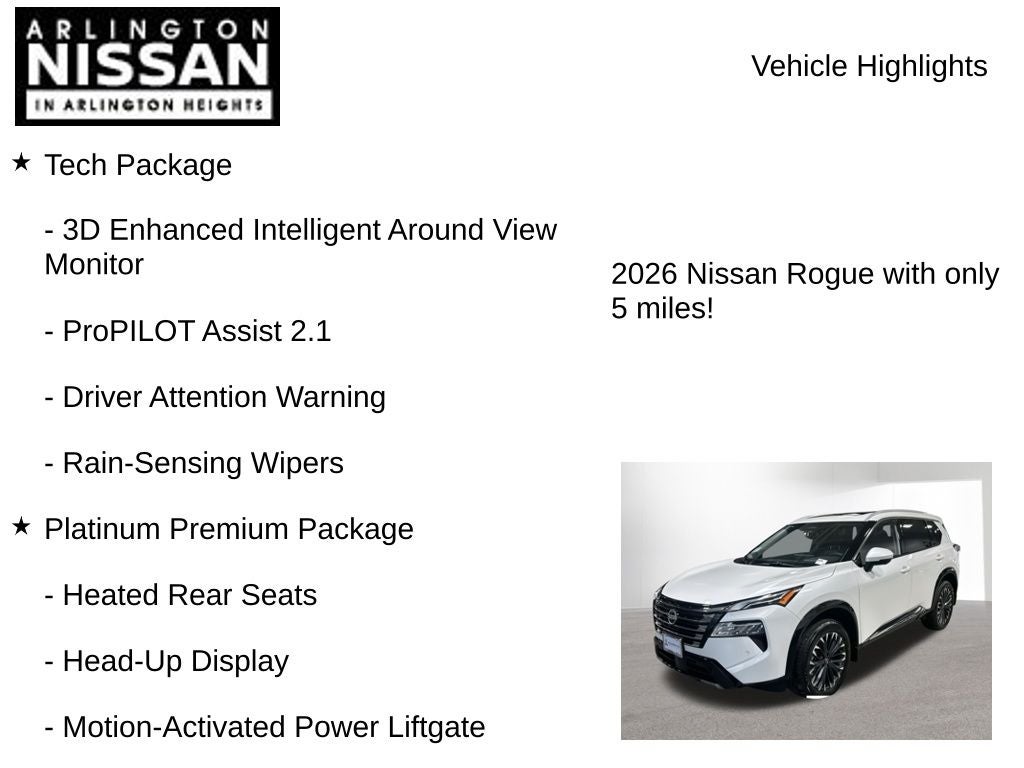 2026 Nissan Rogue Platinum