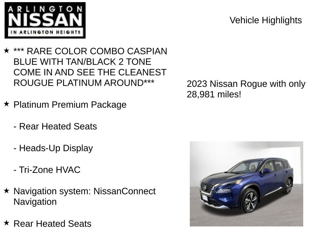 2023 Nissan Rogue Platinum