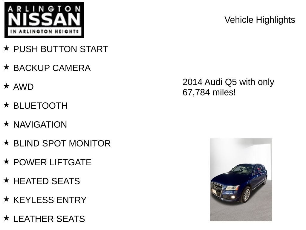 2014 Audi Q5 2.0T Premium Plus quattro