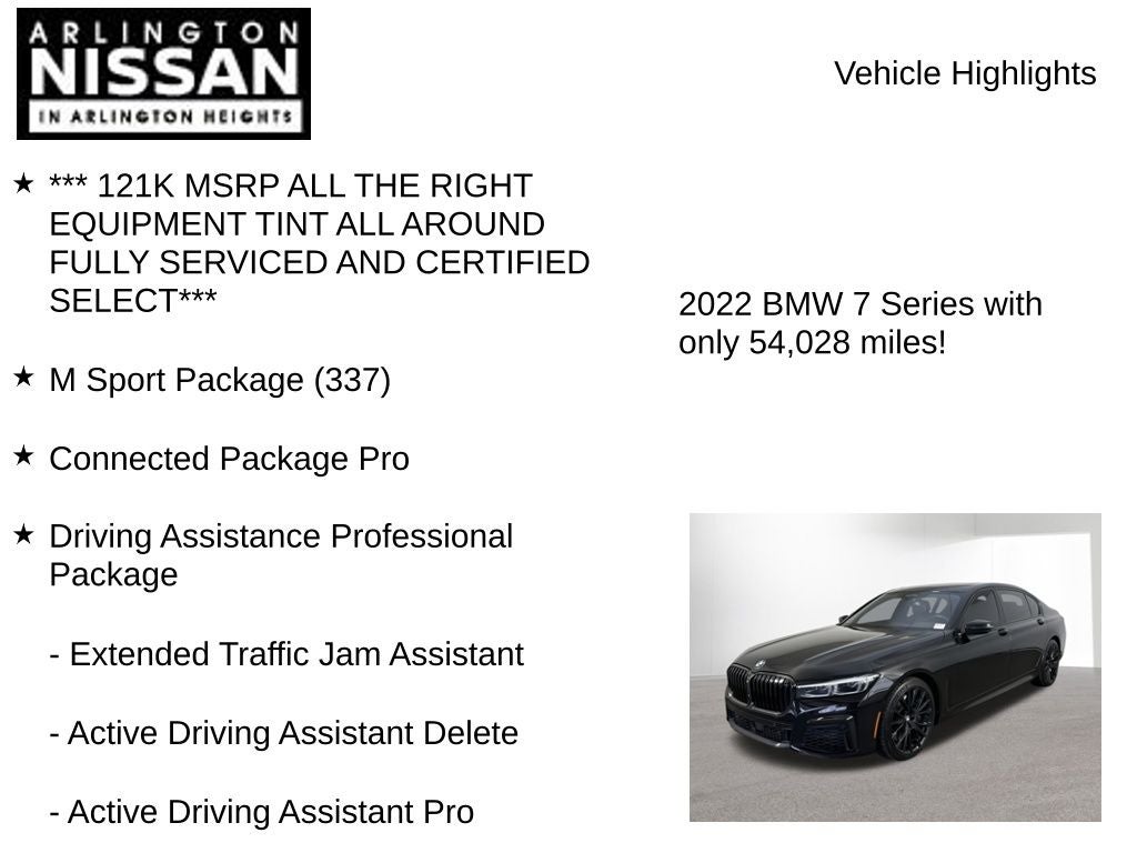 2022 BMW 7 Series 750i xDrive