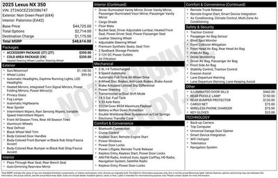 2025 Lexus NX 350 AWD