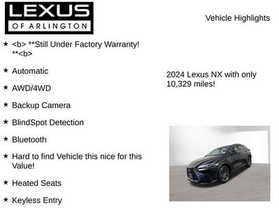 2024 Lexus NX AWD