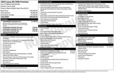 2024 Lexus RX 350h PREMIUM