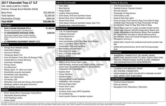 2017 Chevrolet Trax LT