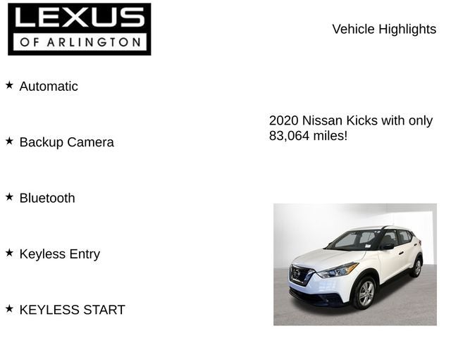 2020 Nissan Kicks S