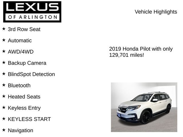 2019 Honda Pilot Elite