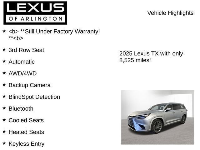 2025 Lexus TX LUXURY AWD