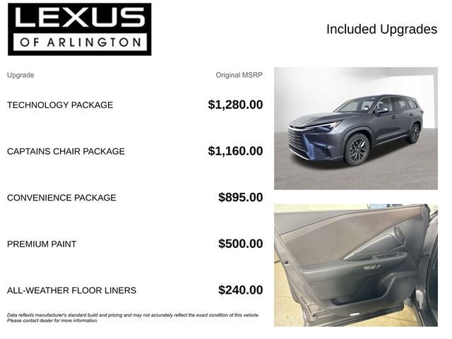 2025 Lexus TX 350 PREMIUM AWD