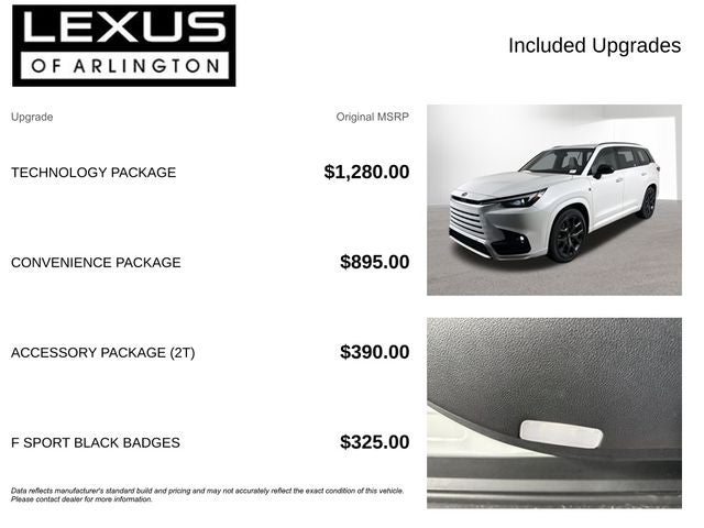 2026 Lexus TX 500h F SPORT PERFORMANCE PREMIUM AWD