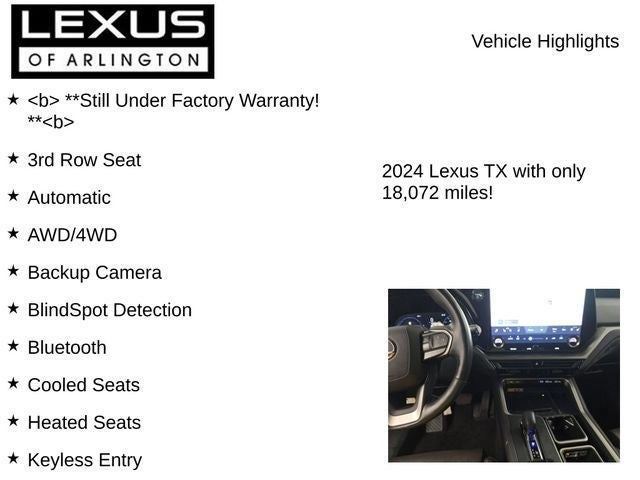 2024 Lexus TX 550h PLUS LUXURY AWD
