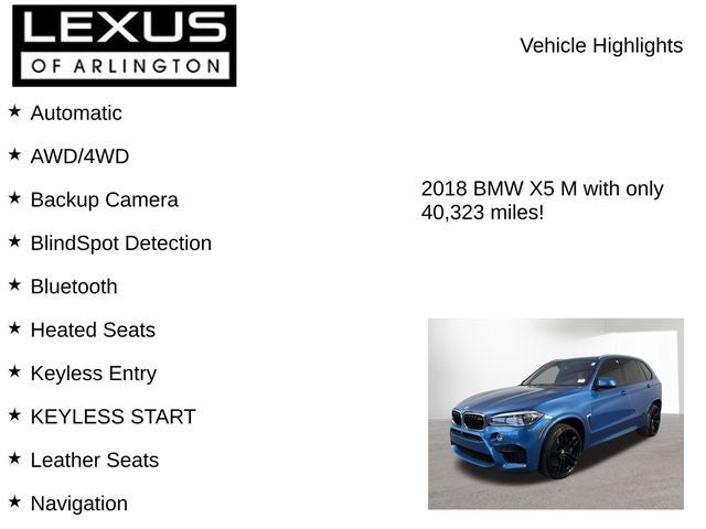 2018 BMW X5 M Base