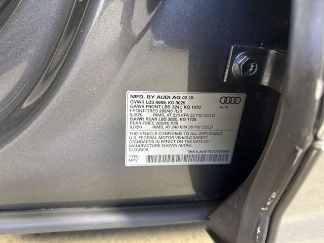 2018 Audi Q7 3.0T Premium Plus quattro