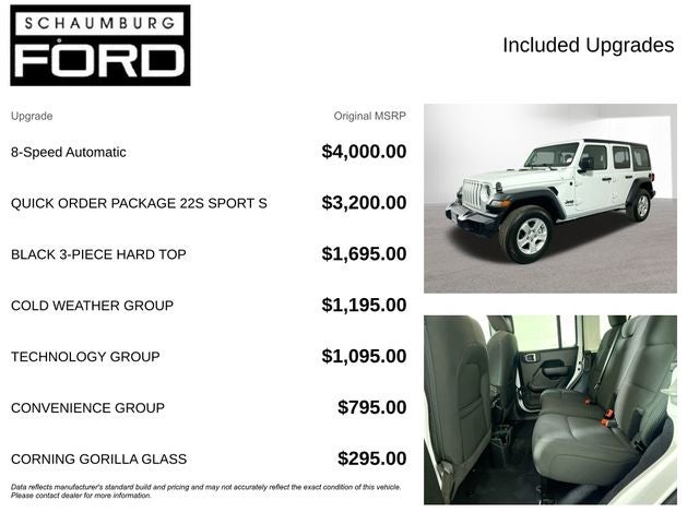 2022 Jeep Wrangler Unlimited Sport S