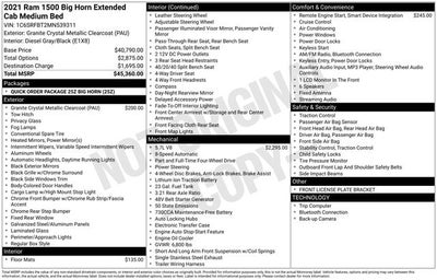 2021 RAM 1500 Big Horn/Lone Star