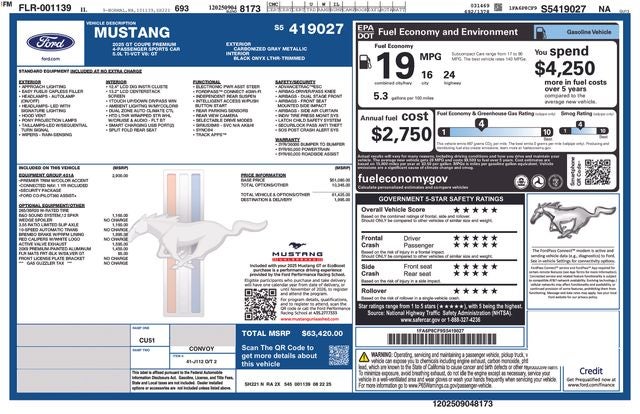 2025 Ford Mustang GT Premium