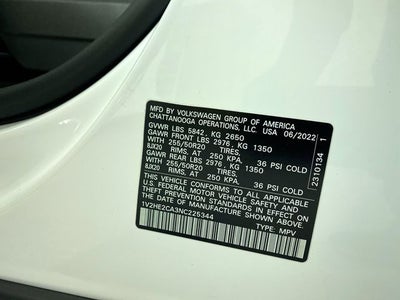 2022 Volkswagen Atlas Cross Sport 3.6L V6 SE w/Technology
