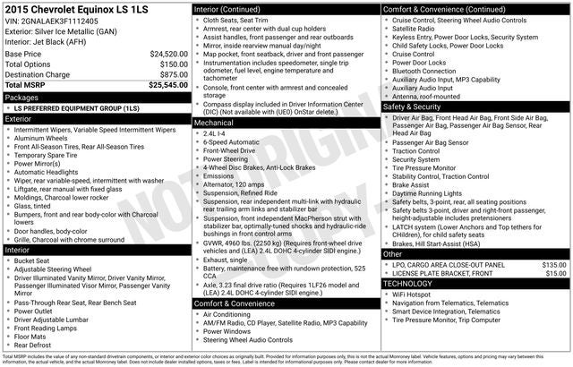 2015 Chevrolet Equinox LS