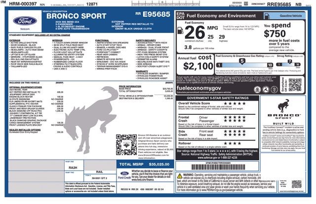 2024 Ford Bronco Sport Big Bend