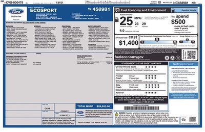 2022 Ford EcoSport SES