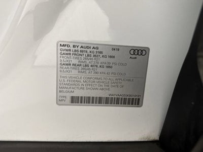 2019 Audi e-tron Prestige quattro