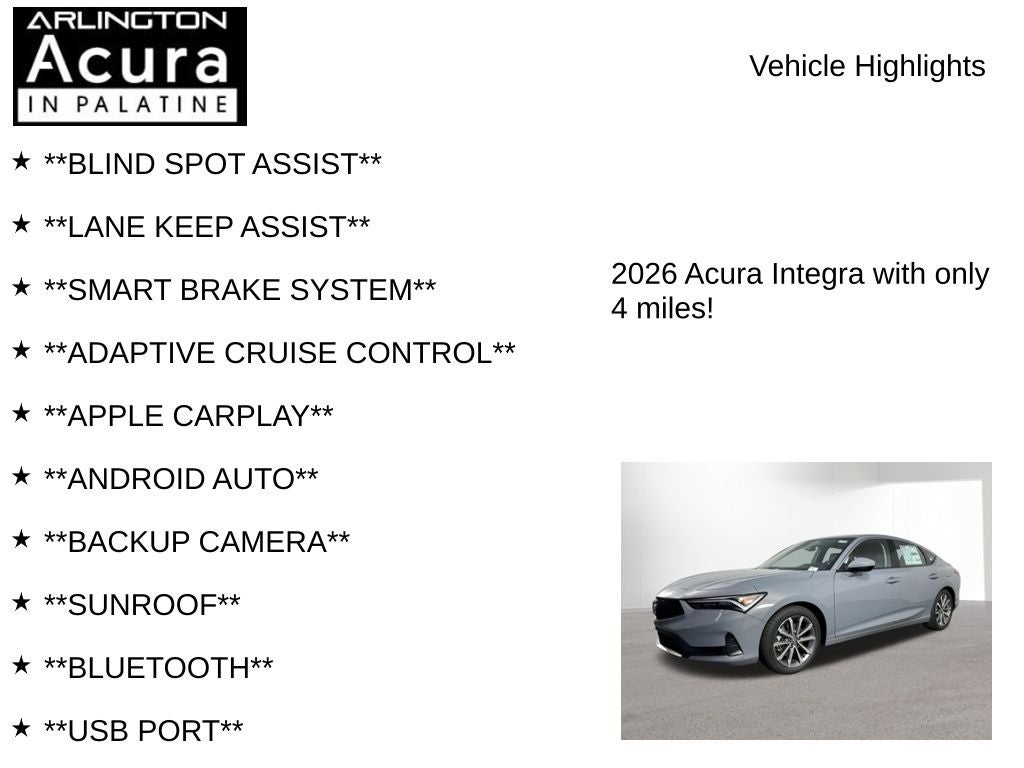 2026 Acura Integra CVT