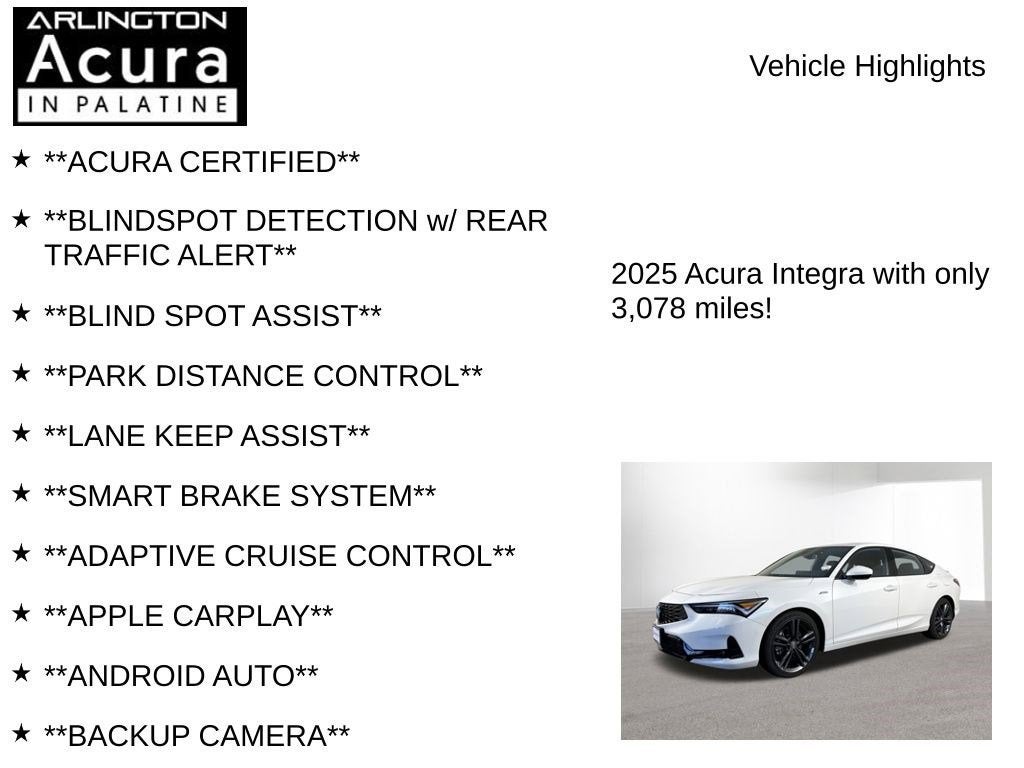 2025 Acura Integra A-SPEC