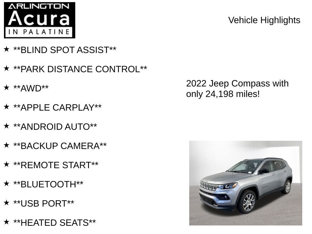 2022 Jeep Compass Latitude Lux