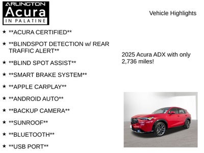 2025 Acura ADX FWD A-SPEC