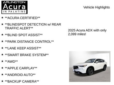 2025 Acura ADX AWD A-SPEC