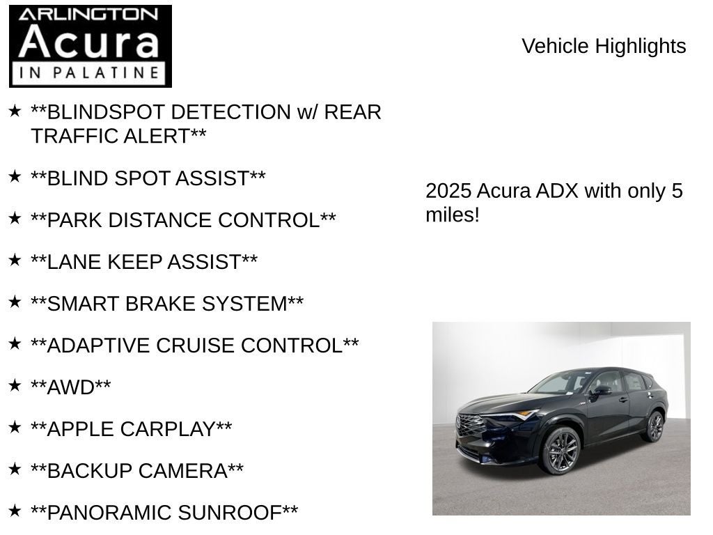 2025 Acura ADX AWD A-SPEC