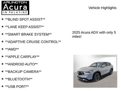 2025 Acura ADX AWD A-SPEC