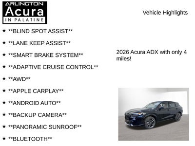 2026 Acura ADX A-Spec AWD