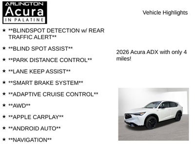 2026 Acura ADX w/A-Spec Advance Package