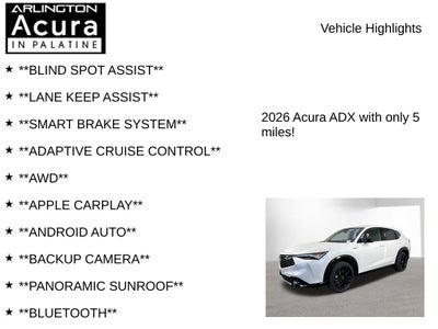 2026 Acura ADX A-Spec with Advance Package AWD