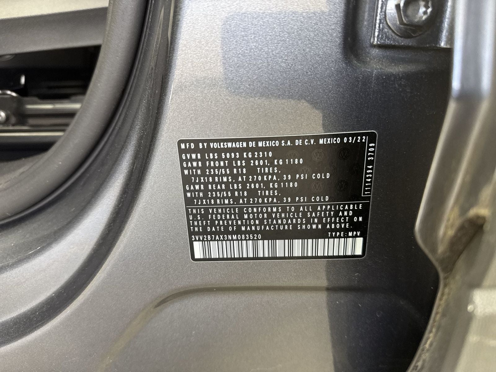 2022 Volkswagen Tiguan SE