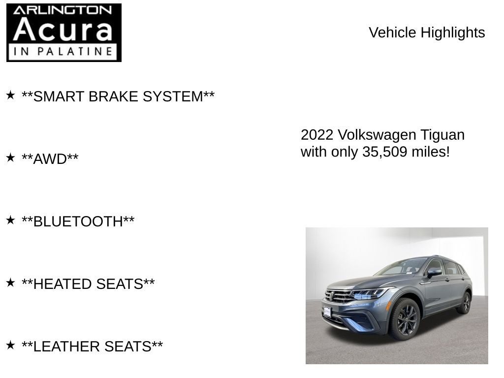 2022 Volkswagen Tiguan SE