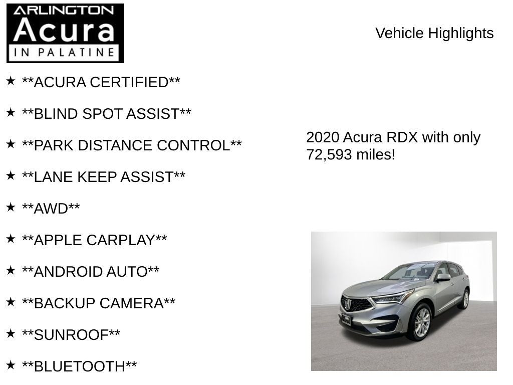 2020 Acura RDX SH-AWD
