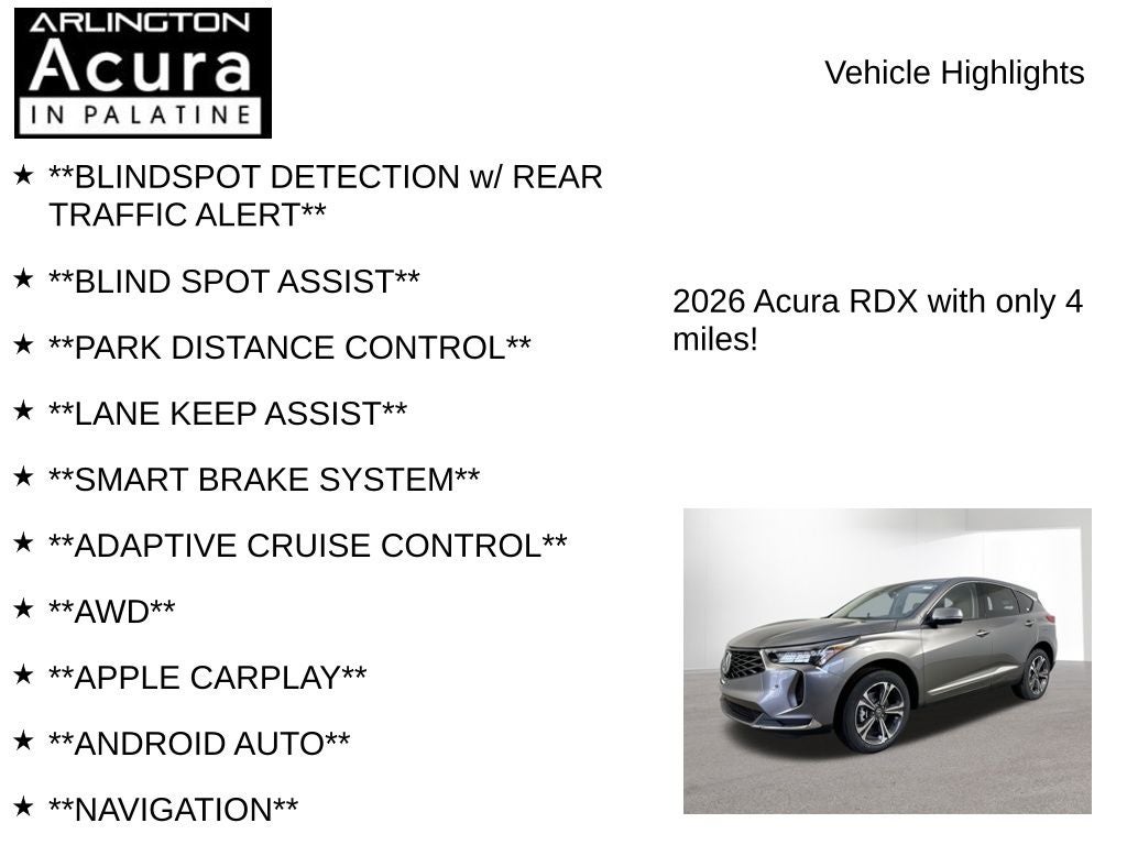 2026 Acura RDX SH-AWD with Technology Package