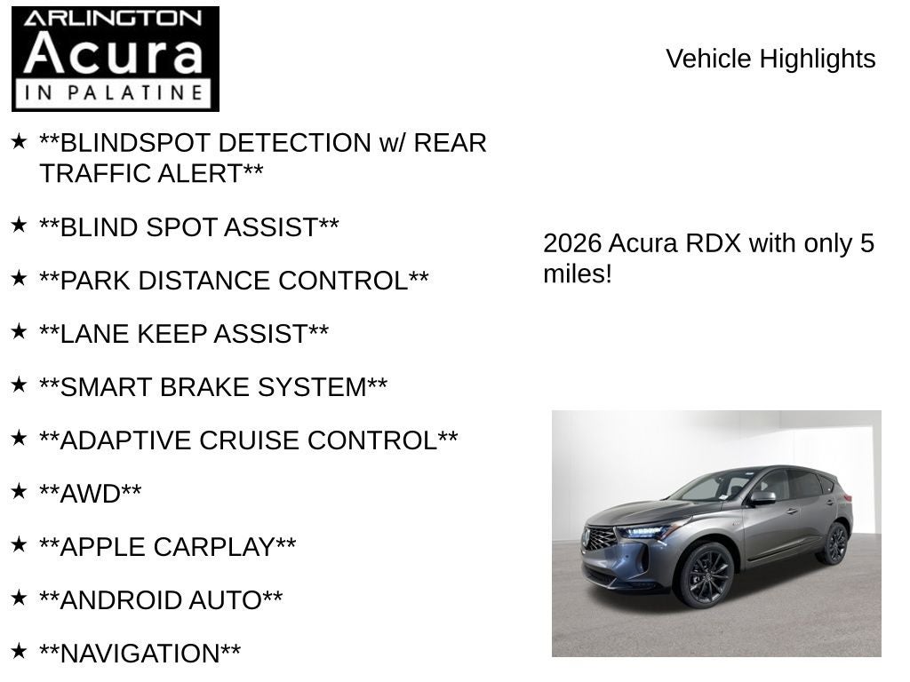 2026 Acura RDX SH-AWD A-Spec